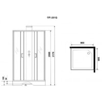Душевая кабина Grossman GR251Q 90x90 - Превью изображения №5 — Интернет-магазин samo.by