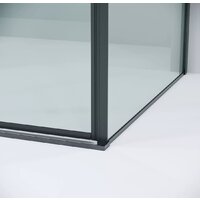 Душевой уголок Grossman Galaxy 140x70x195 120.K33.01.1470.42.00 (графит сатин/прозрачное стекло) - Превью изображения №4 — Интернет-магазин samo.by