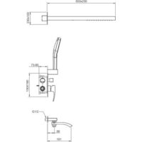 Душевая система  Gappo G7107-73 - Превью изображения №3 — Интернет-магазин samo.by