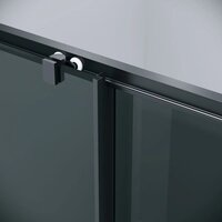 Душевой уголок Grossman Cosmo 100х100х195 120.K33.02.1010.21.10 (черный матовый/стекло тонированное) - Превью изображения №4 — Интернет-магазин samo.by