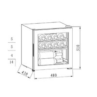 Винный шкаф MAUNFELD MFWC-40S14 - Превью изображения №2 — Интернет-магазин samo.by