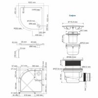 Душевой поддон Wasserkraft Isen 26T23 - Превью изображения №2 — Интернет-магазин samo.by