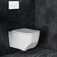 Унитаз подвесной Roxen Boro в комплекте с инсталляцией StounFix Dual Fresh 6 в 1 577353 (кнопка: белый глянец) - Превью изображения №11 — Интернет-магазин samo.by