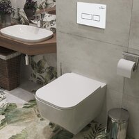 Унитаз подвесной Roxen Boro в комплекте с инсталляцией StounFix Dual Fresh 6 в 1 577353 (кнопка: белый глянец) - Превью изображения №13 — Интернет-магазин samo.by