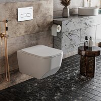 Унитаз подвесной Roxen Boro в комплекте с инсталляцией StounFix Dual Fresh 6 в 1 577353 (кнопка: белый глянец) - Превью изображения №10 — Интернет-магазин samo.by