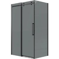 Grossman Classic 120x80x195 120.K33.04.1280.21.10 (черный матовый/тонированное стекло)