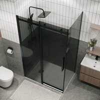 Душевой уголок Grossman Classic 120x80x195 120.K33.04.1280.21.10 (черный матовый/тонированное стекло) - Превью изображения №4 — Интернет-магазин samo.by
