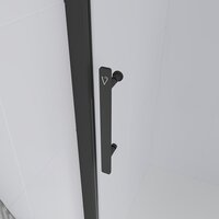 Душевая дверь Veconi E1 140x195 E1-B-140-01-C9 (стекло прозрачное/черный матовый) - Превью изображения №2 — Интернет-магазин samo.by