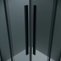 Душевая дверь Grossman Galaxy 110x195 1/2.K33.01.11.21.10 (черный матовый/тонированное стекло) - Превью изображения №4 — Интернет-магазин samo.by
