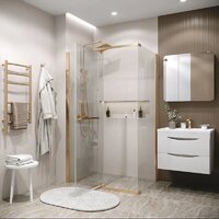 Душевой уголок Grossman Pragma 120x90x195 120.K33.03.1290.32.00 (золото сатин/стекло прозрачное) - Превью изображения №9 — Интернет-магазин samo.by