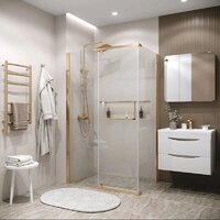 Душевой уголок Grossman Pragma 120x90x195 120.K33.03.1290.32.00 (золото сатин/стекло прозрачное) - Превью изображения №7 — Интернет-магазин samo.by
