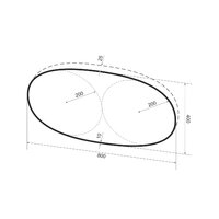  Wellsee Зеркало с фоновой LED-подсветкой 7 Rays' Spectrum 172201510, 80 х 40 см (с сенсором и регулировкой яркости освещения) - Превью изображения №9 — Интернет-магазин samo.by