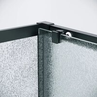 Душевой уголок Grossman Cosmo 100x100x195 120.K33.02.1010.21.02 (черный матовый/стекло шиншилла) - Превью изображения №4 — Интернет-магазин samo.by