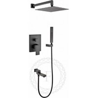 Душевая система  Filarete Fing FL1040 (черный матовый) - Превью изображения №16 — Интернет-магазин samo.by