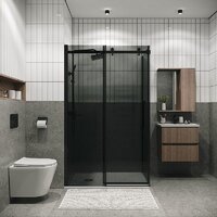 Душевой уголок Grossman Classic 120x90x195 120.K33.04.1290.21.10 (черный матовый/тонированное стекло) - Превью изображения №2 — Интернет-магазин samo.by