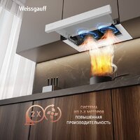 Кухонная вытяжка Weissgauff TEL 600 2M White Glass - Превью изображения №4 — Интернет-магазин samo.by
