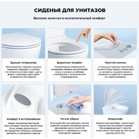 Унитаз подвесной Wellsee eclatant RimFree 182615001 (чаша, пневмокрышка, глянцевый белый) - Превью изображения №6 — Интернет-магазин samo.by