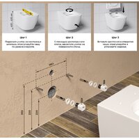 Унитаз подвесной Wellsee eclatant RimFree 182615001 (чаша, пневмокрышка, глянцевый белый) - Превью изображения №8 — Интернет-магазин samo.by