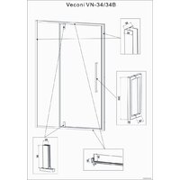Душевая дверь Veconi VN40B VN40B-120-01-C1 - Превью изображения №5 — Интернет-магазин samo.by