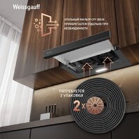 Кухонная вытяжка Weissgauff TEL 600 2M Black Glass - Превью изображения №9 — Интернет-магазин samo.by