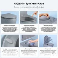 Унитаз подвесной Wellsee Croquis RimFree 182614001 (чаша, пневмокрышка, матовый серый) - Превью изображения №6 — Интернет-магазин samo.by