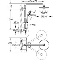 Душевая система  Grohe Euphoria XXL System 210 [26363000] - Превью изображения №5 — Интернет-магазин samo.by