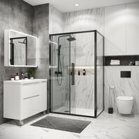 Душевой уголок Grossman Cosmo 140x80x195 120.K33.02.1480.42.00 (графит сатин/стекло прозрачное) - Превью изображения №8 — Интернет-магазин samo.by