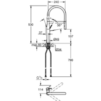 Смеситель Grohe Essence 30294000 (хром) - Превью изображения №3 — Интернет-магазин samo.by