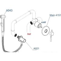 Комплект смесителей Wasserkraft A14157 - Превью изображения №3 — Интернет-магазин samo.by