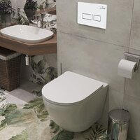 Унитаз подвесной Roxen Antares в комплекте с инсталляцией StounFix Dual Fresh 6 в 1 569295 (кнопка: белый глянец) - Превью изображения №13 — Интернет-магазин samo.by
