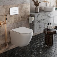 Унитаз подвесной Roxen Antares в комплекте с инсталляцией StounFix Dual Fresh 6 в 1 569295 (кнопка: белый глянец) - Превью изображения №11 — Интернет-магазин samo.by