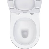 Унитаз подвесной Roxen Antares в комплекте с инсталляцией StounFix Dual Fresh 6 в 1 569295 (кнопка: белый глянец) - Превью изображения №8 — Интернет-магазин samo.by