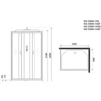 Душевая кабина Niagara NG-33084-14QG 100x80x215 - Превью изображения №4 — Интернет-магазин samo.by