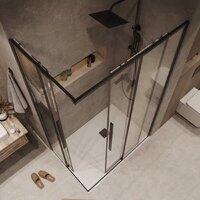 Душевой уголок Grossman Galaxy 110x90x195 300.K33.01.1190.42.00 (графит сатин/прозрачное стекло) - Превью изображения №10 — Интернет-магазин samo.by