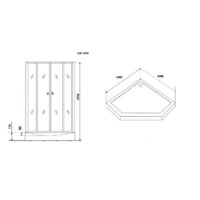 Душевая кабина Grossman GR270D 100x100 - Превью изображения №6 — Интернет-магазин samo.by