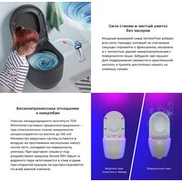 Унитаз подвесной Wellsee Croquis RimFree 182613001 (чаша, пневмокрышка, матовый черный) - Превью изображения №4 — Интернет-магазин samo.by
