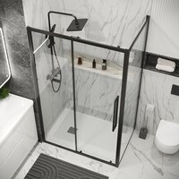 Душевой уголок Grossman Cosmo 140x90x195 120.K33.02.1490.21.00 (черный матовый/стекло прозрачное) - Превью изображения №9 — Интернет-магазин samo.by