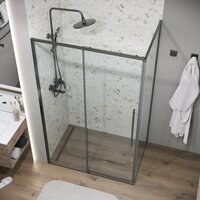 Душевой уголок Grossman Galaxy 140x90x195 120.K33.01.1490.42.00 (графит сатин/стекло прозрачное) - Превью изображения №9 — Интернет-магазин samo.by