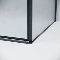 Душевой уголок Grossman Galaxy 110х100х195 120.K33.01.1110.21.02 (черный матовый/шиншилла стекло) - Превью изображения №4 — Интернет-магазин samo.by