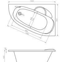 Ванна Lavinia Boho Bell Pro 140x95 370214PL - Превью изображения №3 — Интернет-магазин samo.by