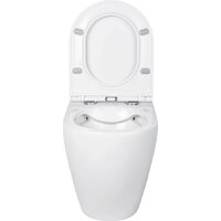 Унитаз подвесной Roxen Antares One Rimless 6 в 1 StounFix Dual Fresh 577729 (кнопка: черный матовый) - Превью изображения №8 — Интернет-магазин samo.by