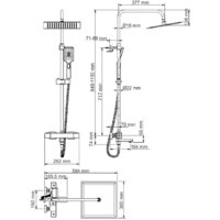 Душевая система  Wasserkraft A29901 Thermo - Превью изображения №12 — Интернет-магазин samo.by