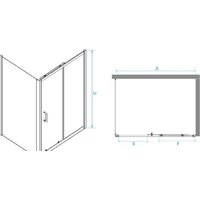 Душевой уголок RGW PA-74B 410874160-14 160x100 (черный/прозрачное стекло) - Превью изображения №2 — Интернет-магазин samo.by
