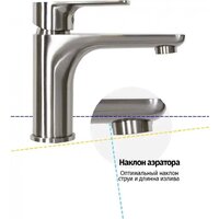 Смеситель Grocenberg GB2009 (никель) - Превью изображения №4 — Интернет-магазин samo.by
