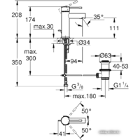Смеситель Grohe Essence 32898001 - Превью изображения №4 — Интернет-магазин samo.by