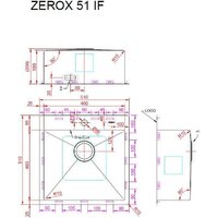 Кухонная мойка ZorG Zerox 51 IF PVD Gunblack - Превью изображения №4 — Интернет-магазин samo.by