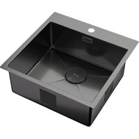 Кухонная мойка ZorG Zerox 51 IF PVD Gunblack - Превью изображения №2 — Интернет-магазин samo.by