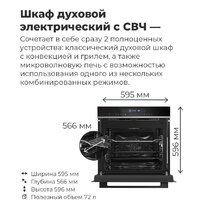 Электрический духовой шкаф MAUNFELD MEOR7217SMB - Превью изображения №28 — Интернет-магазин samo.by