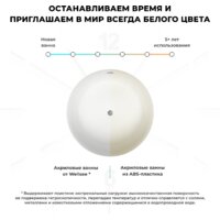 Ванна Wellsee Pour Plus 150x150 237101004 (отдельностоящая ванна белый глянец, экран, ножки, сифон-автомат золото) - Превью изображения №6 — Интернет-магазин samo.by
