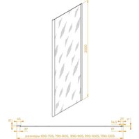 Душевая стенка RGW Z-050-2 352205206-11 - Превью изображения №2 — Интернет-магазин samo.by
